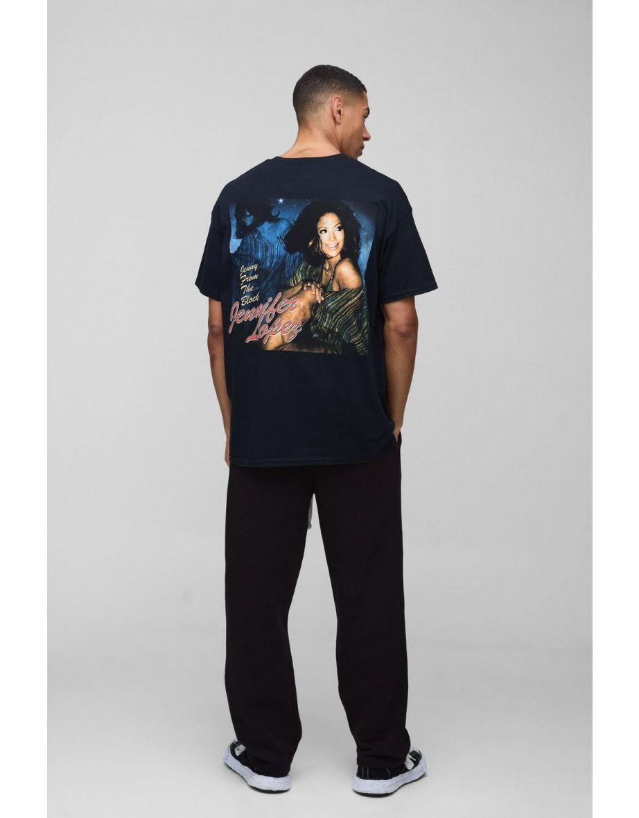 Oversized JLO License Print T-Shirt - 2