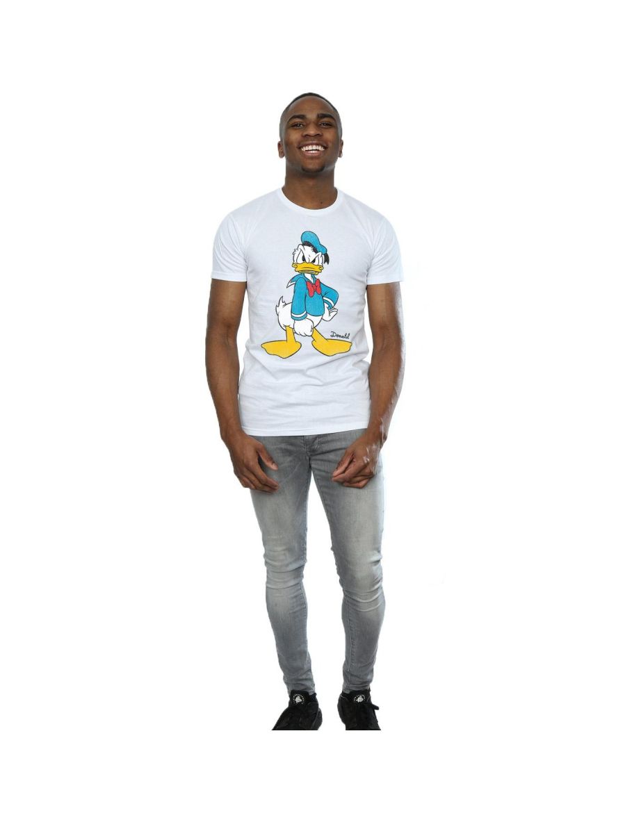 Disney Mens Donald Duck Angry T-Shirt - White - 3