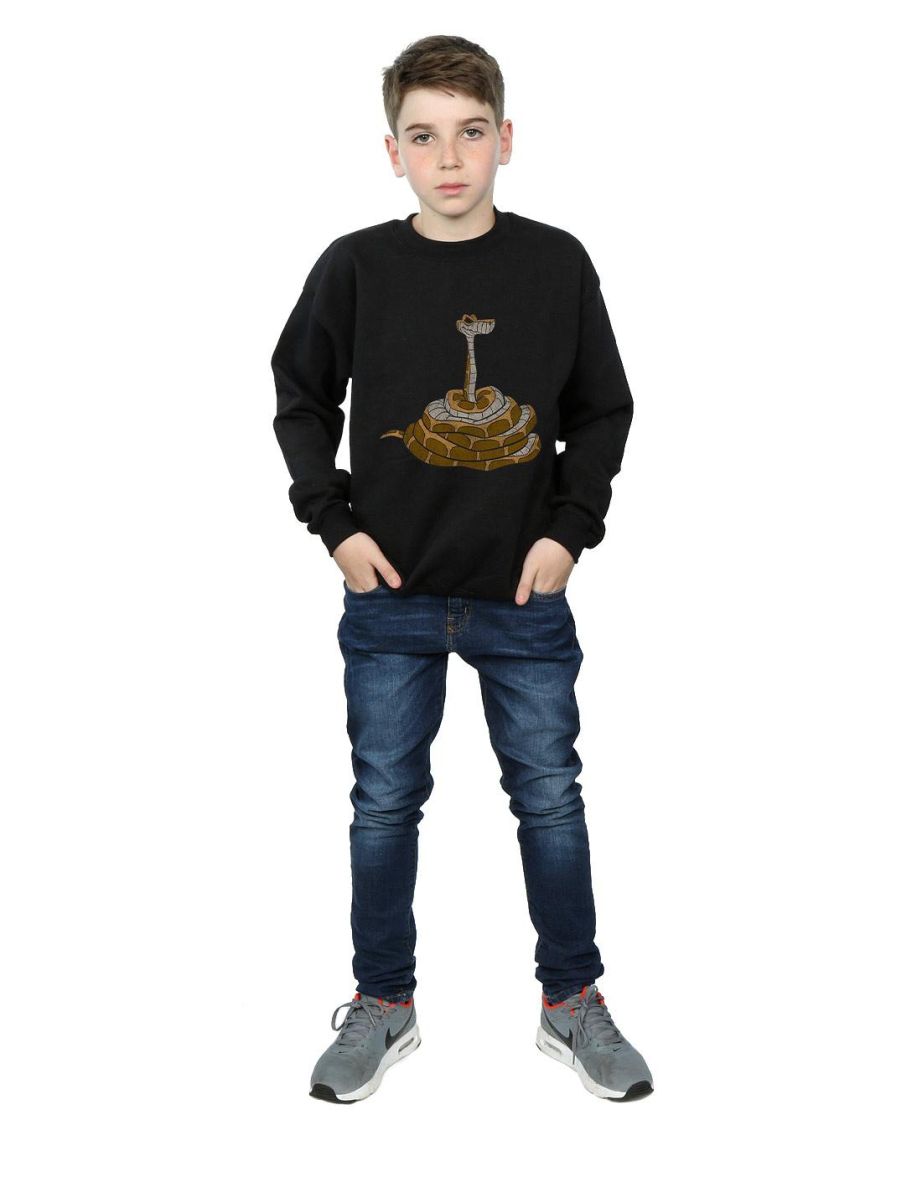 Disney Boys The Jungle Book Classic Kaa Sweatshirt - Black - 3