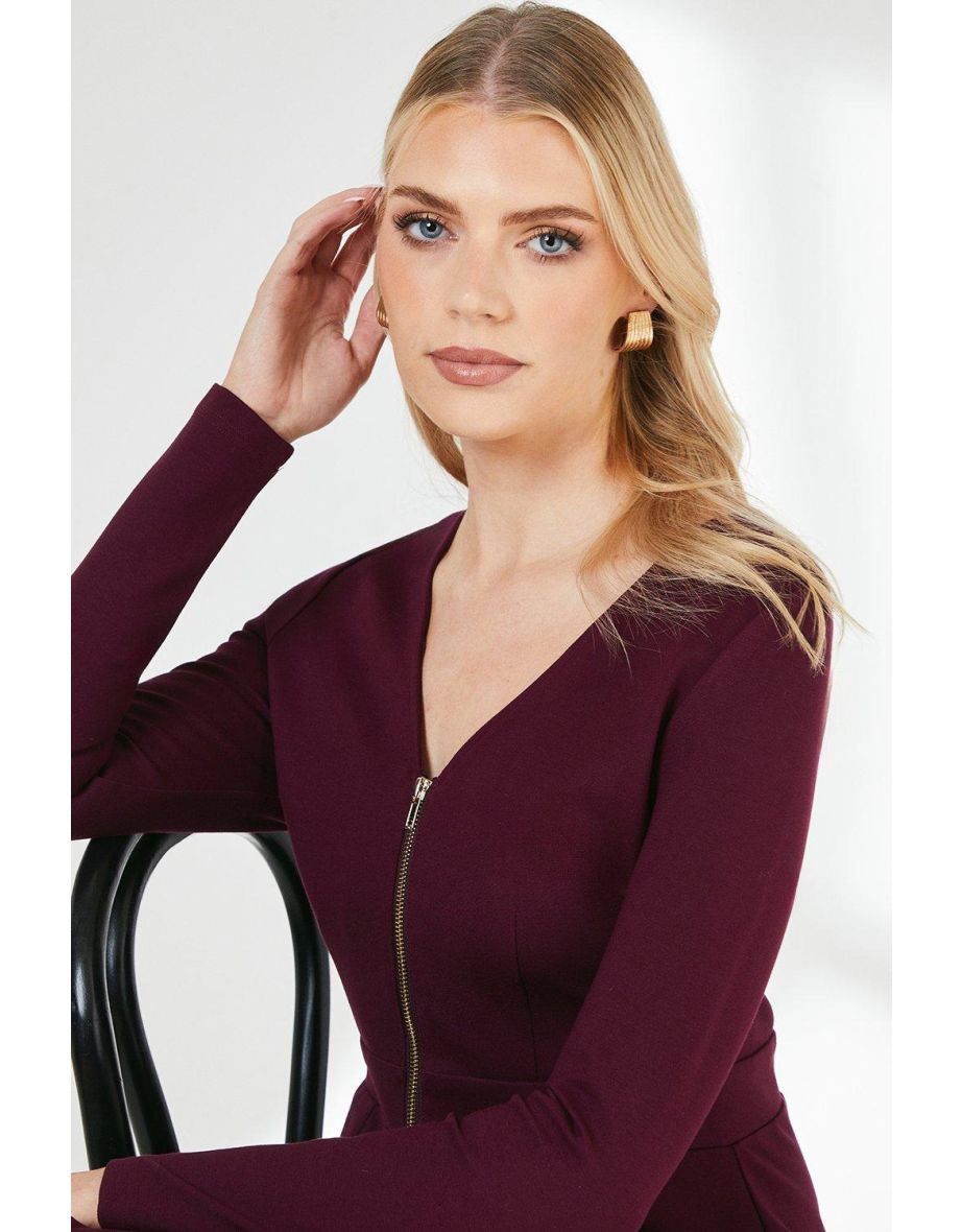 Principles by Debenhams Pink A-Line Midaxi Dress with Long Sleeve - 3