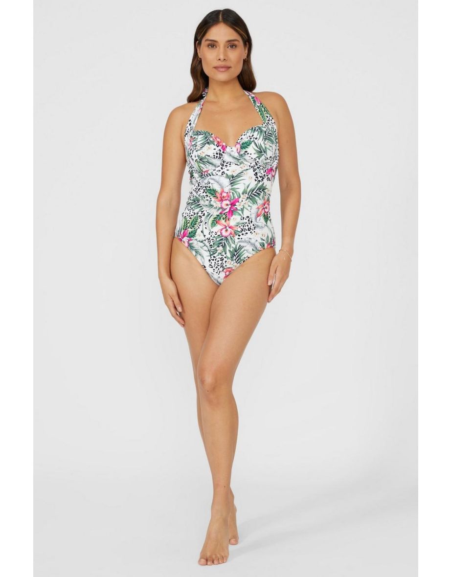 Shop Gorgeous DD Jungle Print Underwired Swimsuit multi Online in Bahrain VogaCloset