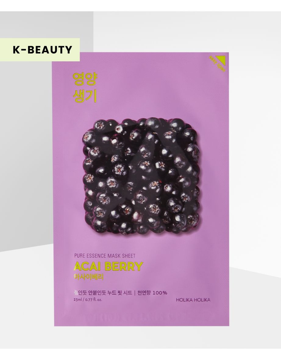 Pure Essence Mask Sheet Acai Berry Pure Essence Mask Sheet Acai Berry Pack 5pieces - 3