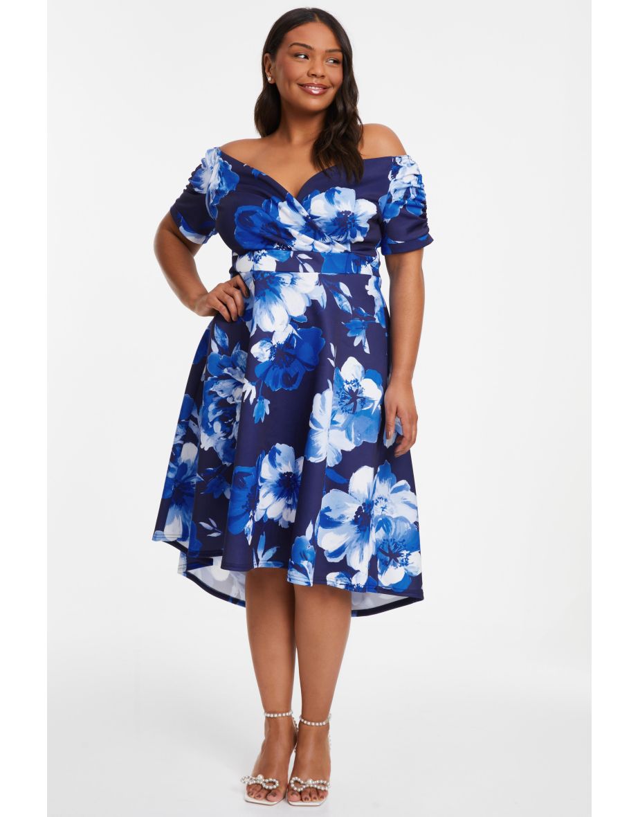 Navy floral dress quiz best sale