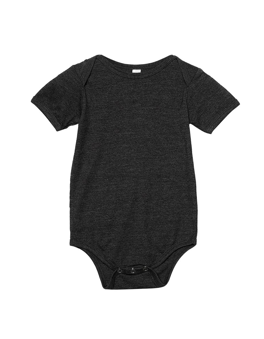 Bella + Canvas Baby Jersey Short Sleeve Onesie - Dark Grey Heather - 1