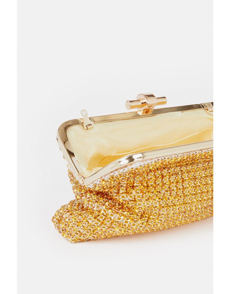 Rhinestone Clutch Bag - 3