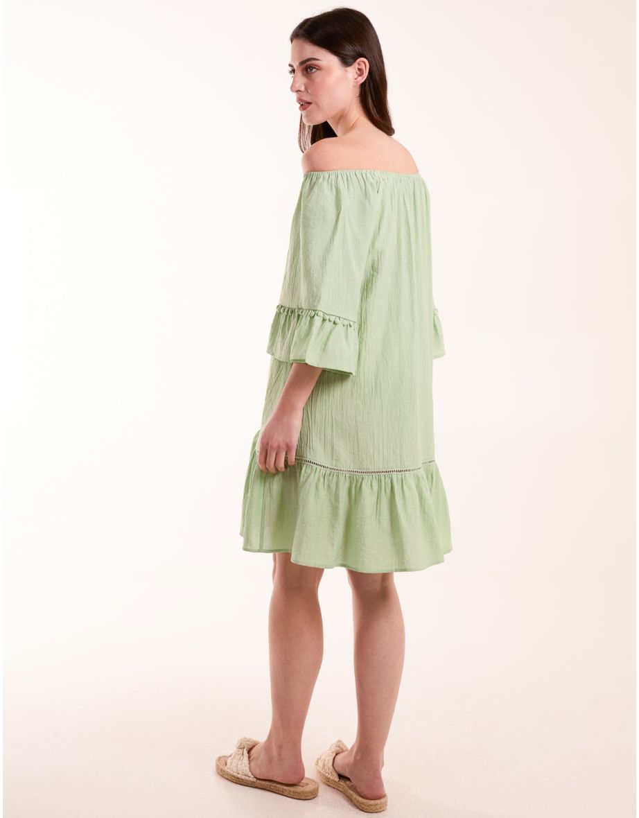 On Off Shoulder Tunic Dress - 3