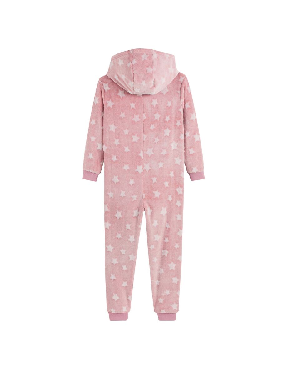 Star Print Hooded Onesie - 2