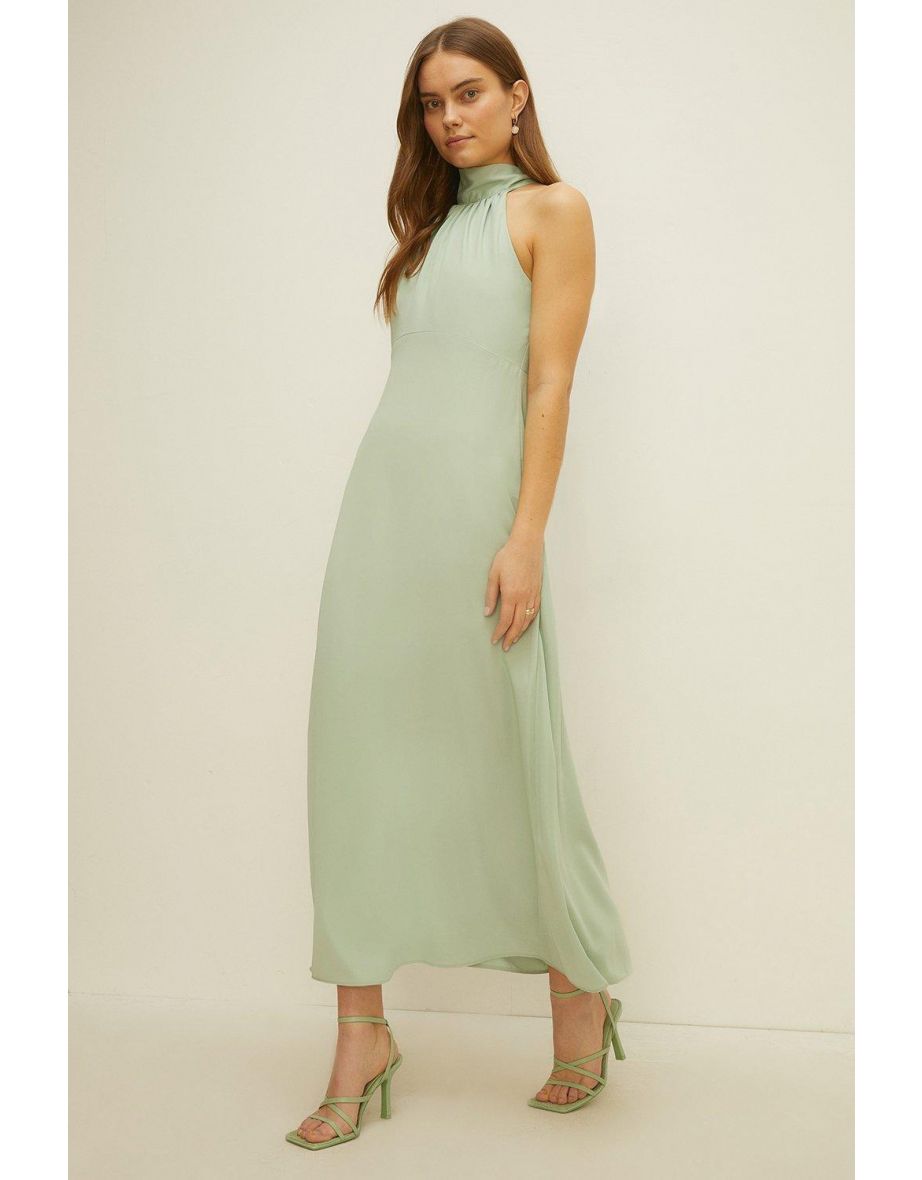 Oasis high neck upsidedown dress