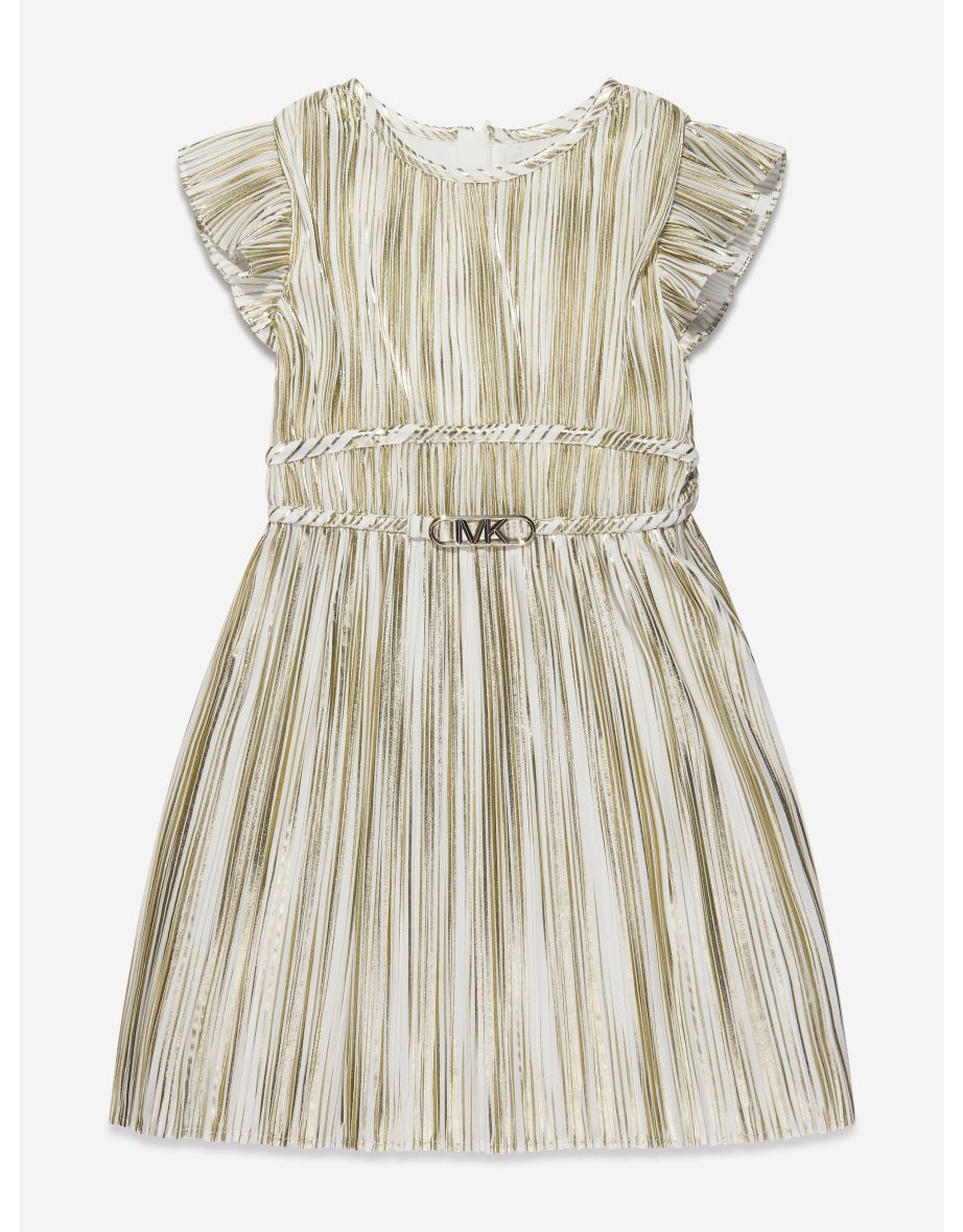 J crew gold pleated dress clearance