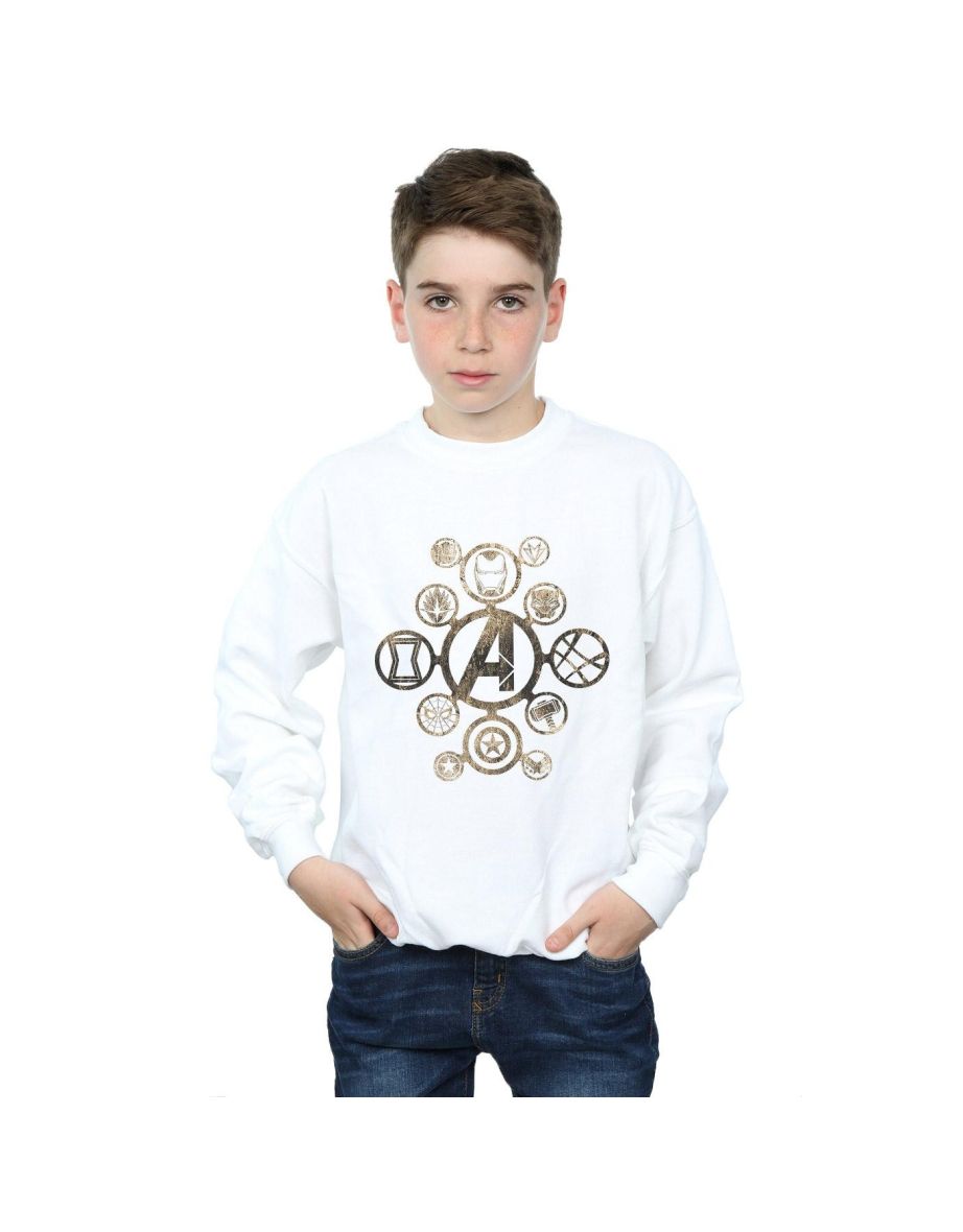 Shop Marvel Boys Avengers Infinity War Icons Sweatshirt White Online in Oman VogaCloset