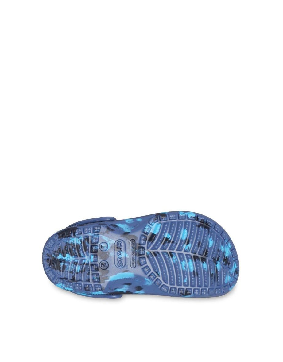 Classic Marbled Clog Kids Navy - 3