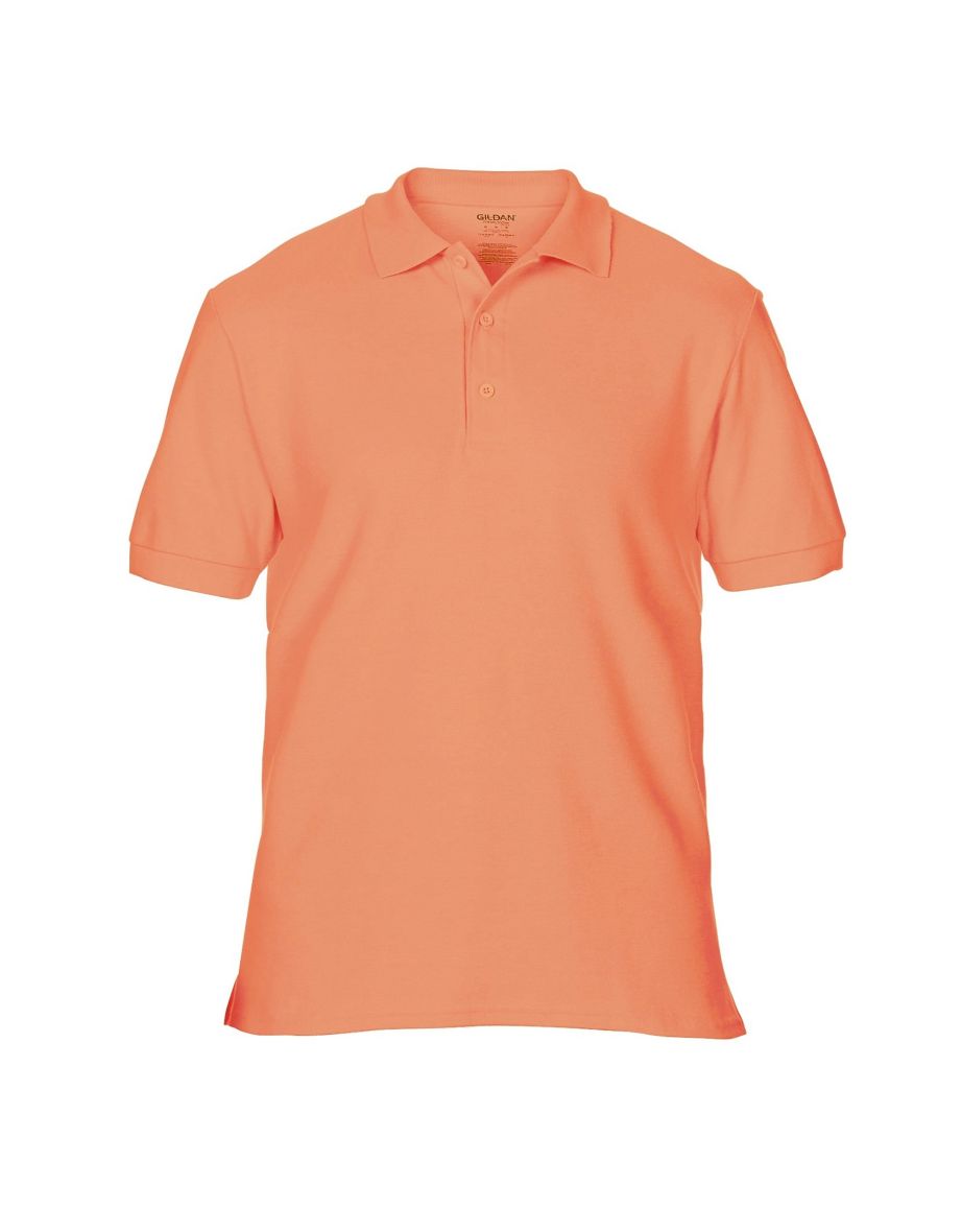 Gildan Mens Premium Cotton Sport Double Pique Polo Shirt - Terracota - 2
