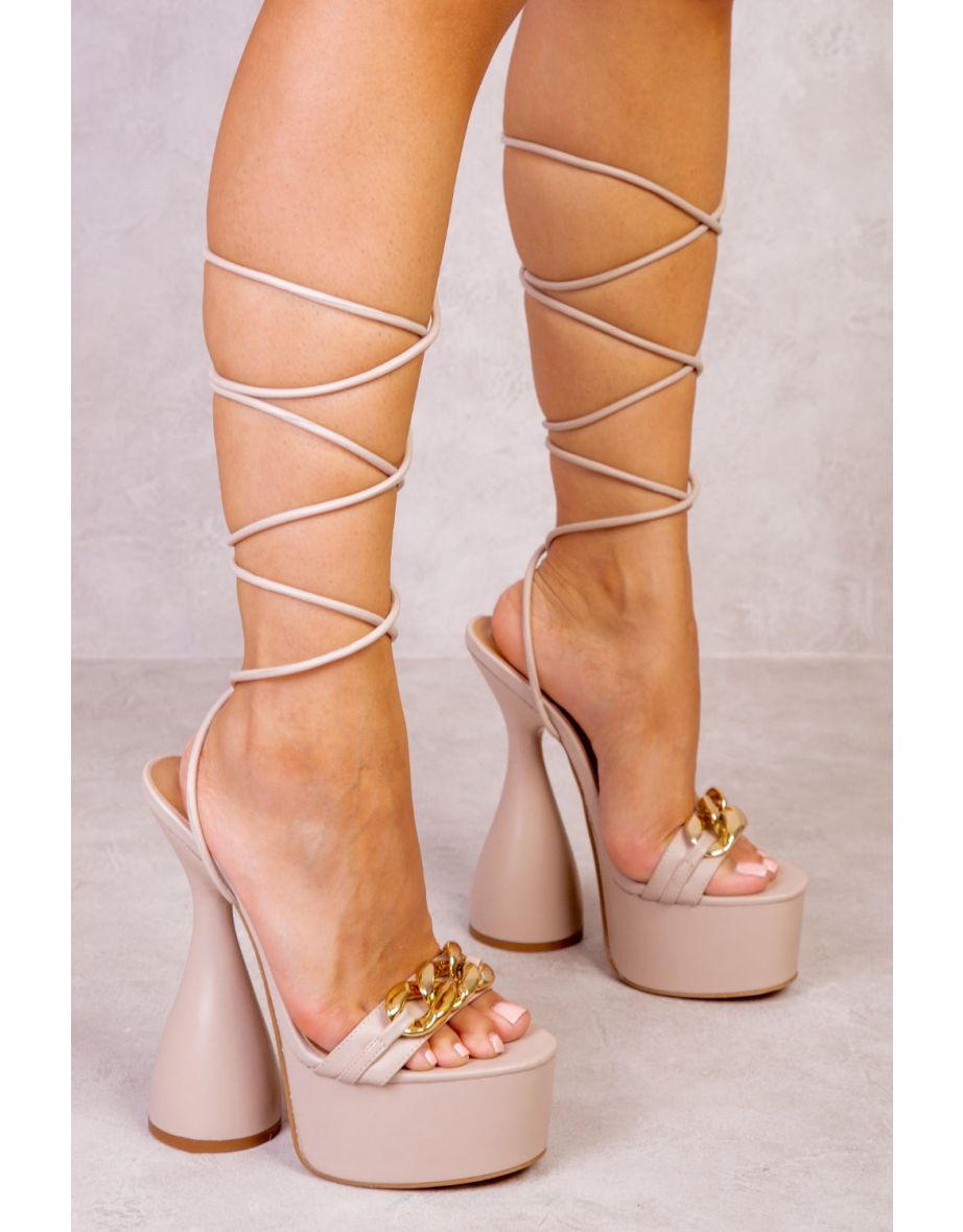 Front best sale tie heels