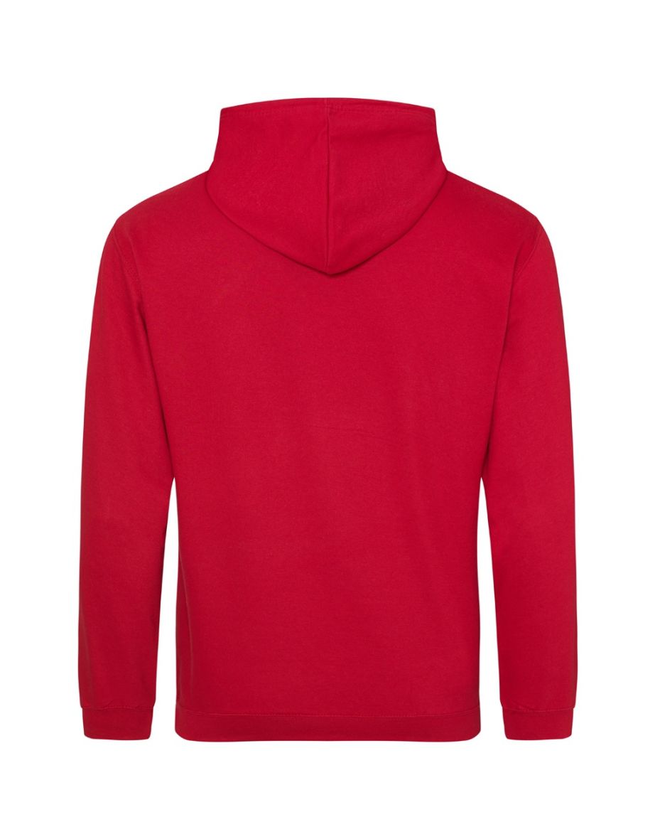 Awdis Unisex Adult College Hoodie - Fire Red - 1
