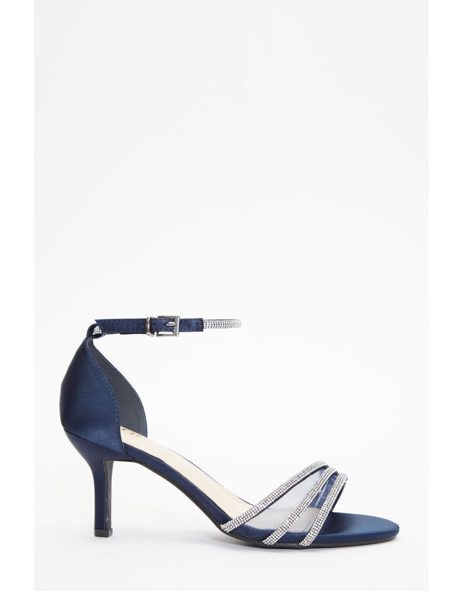 Quiz navy heels cheap