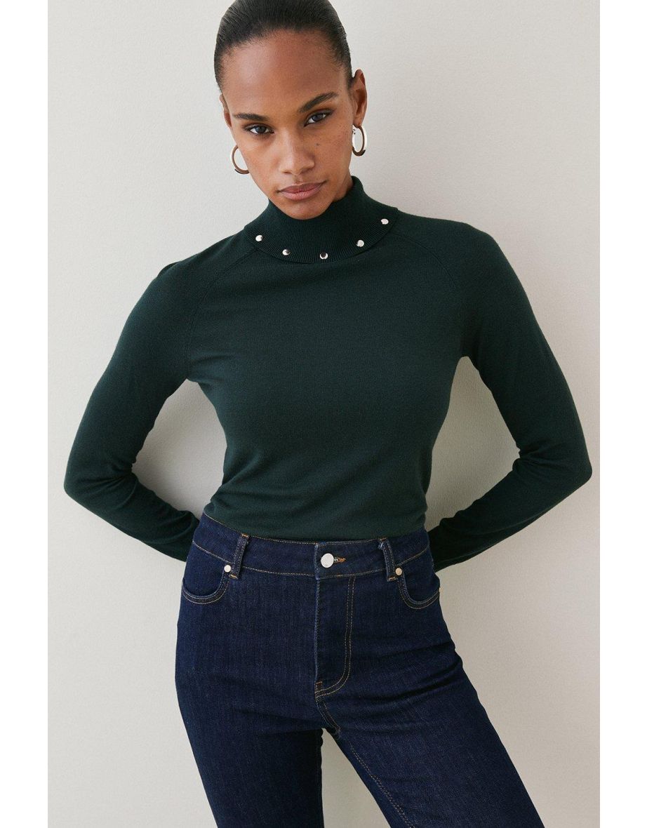 Karen millen roll neck jumper new arrivals