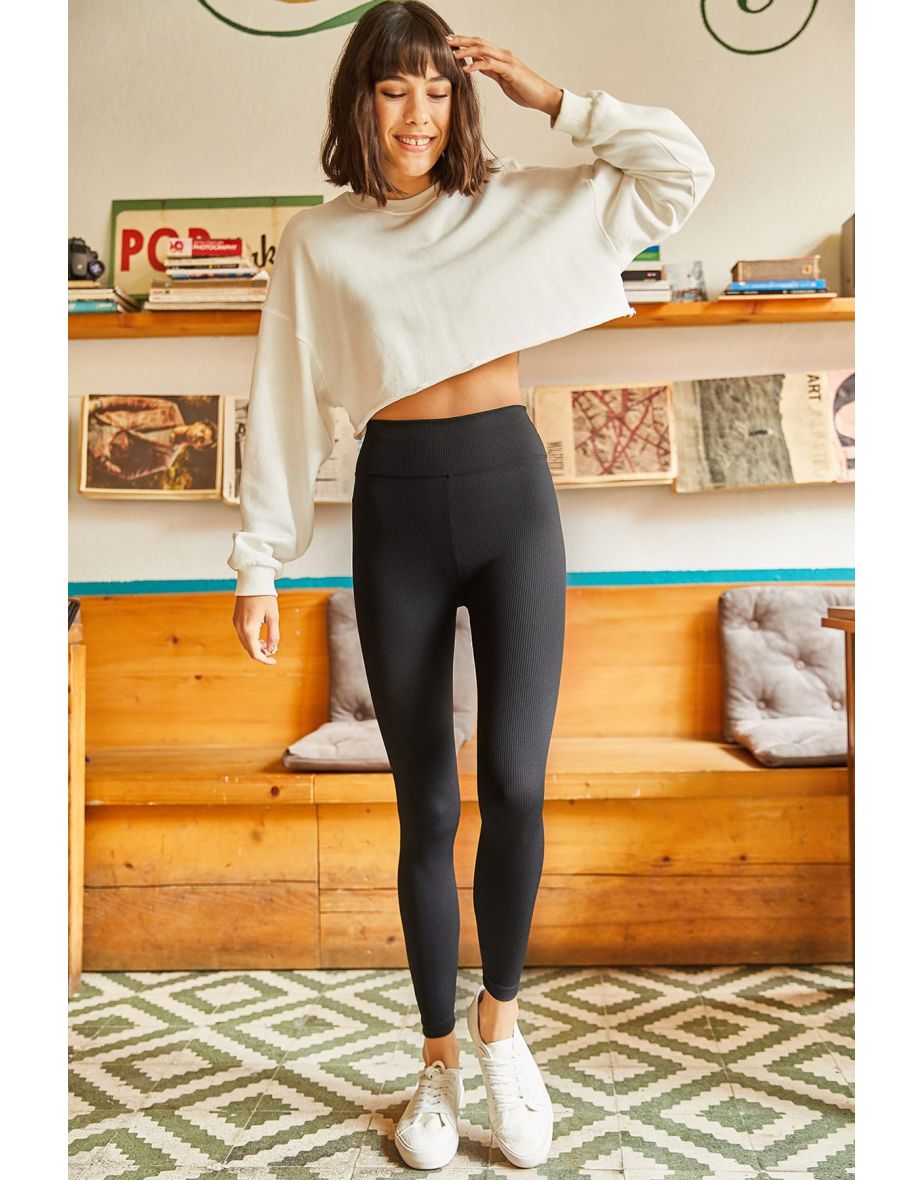 Leggings - Black - High Waist