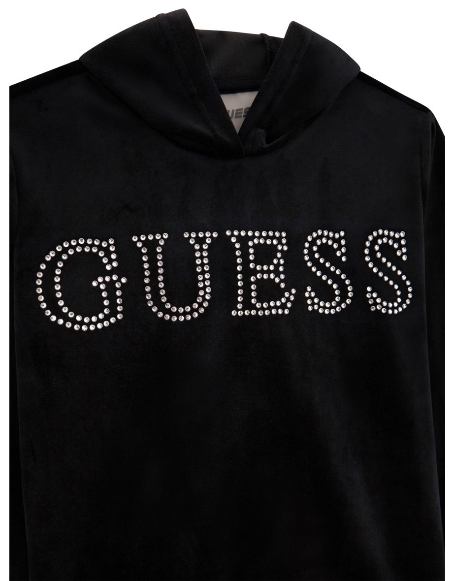 Girls Logo Hoodie in Black - 2