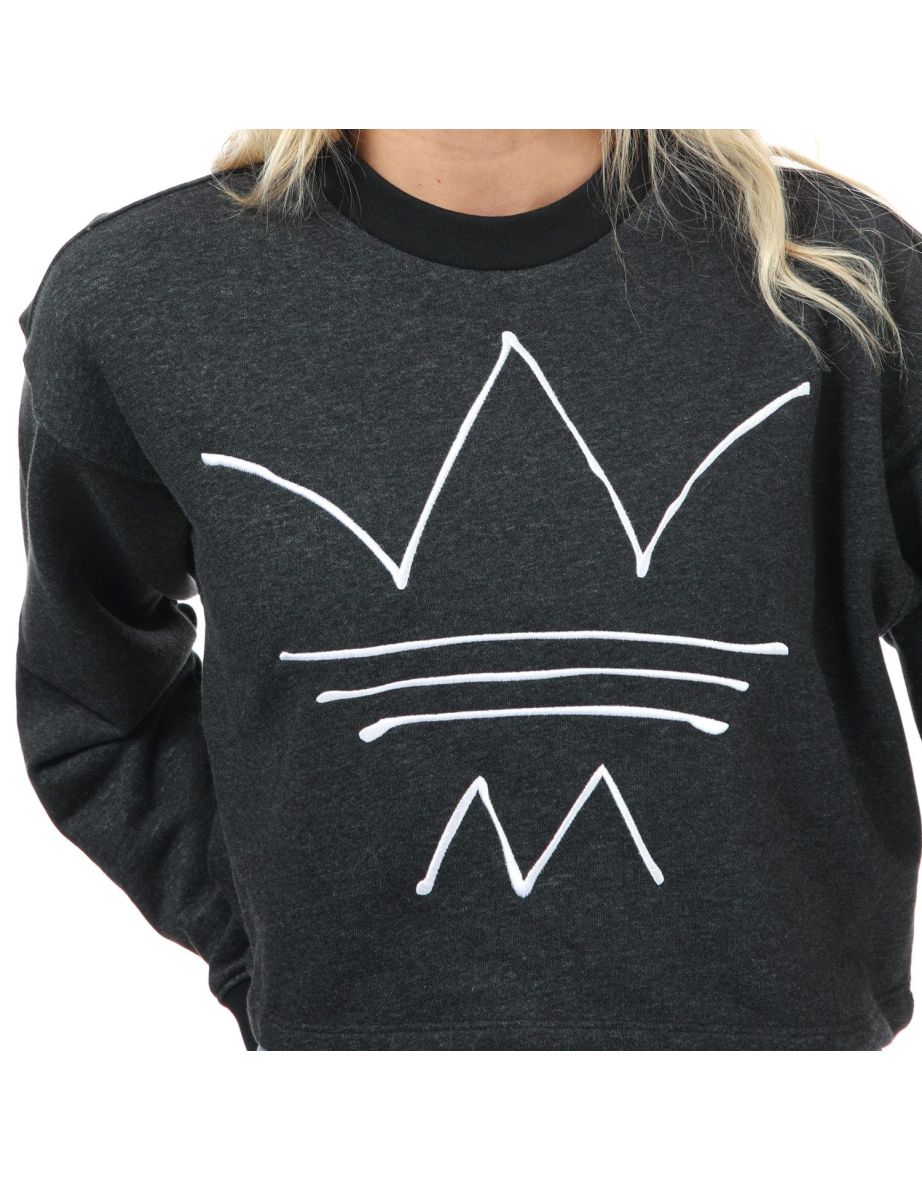 Women's adidas Originals R.Y.V. Crew Sweatshirt in Black - 5