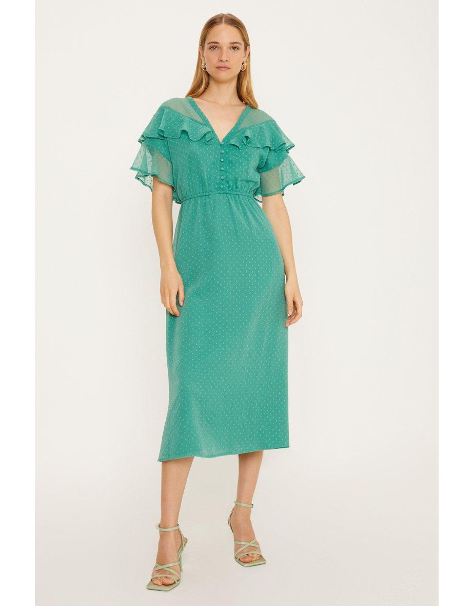 Oasis clearance dobby dress