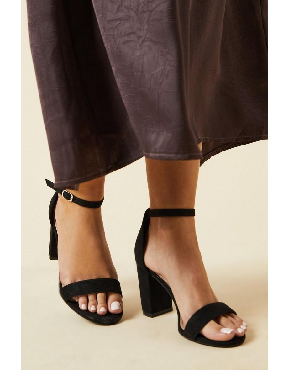 Wide Fit Spark Block Heel Sandals