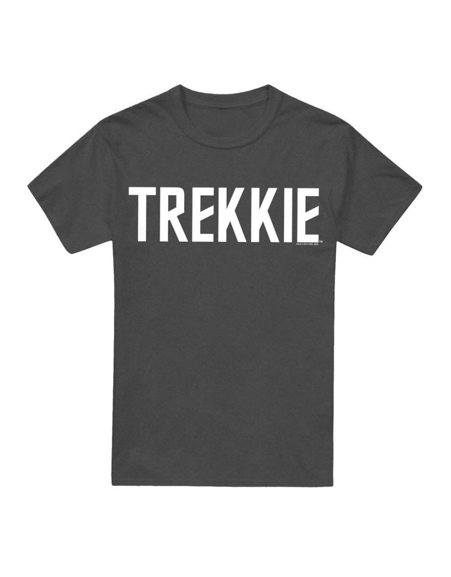 Star Trek Unisex Adult Trekkie T-Shirt - Charcoal