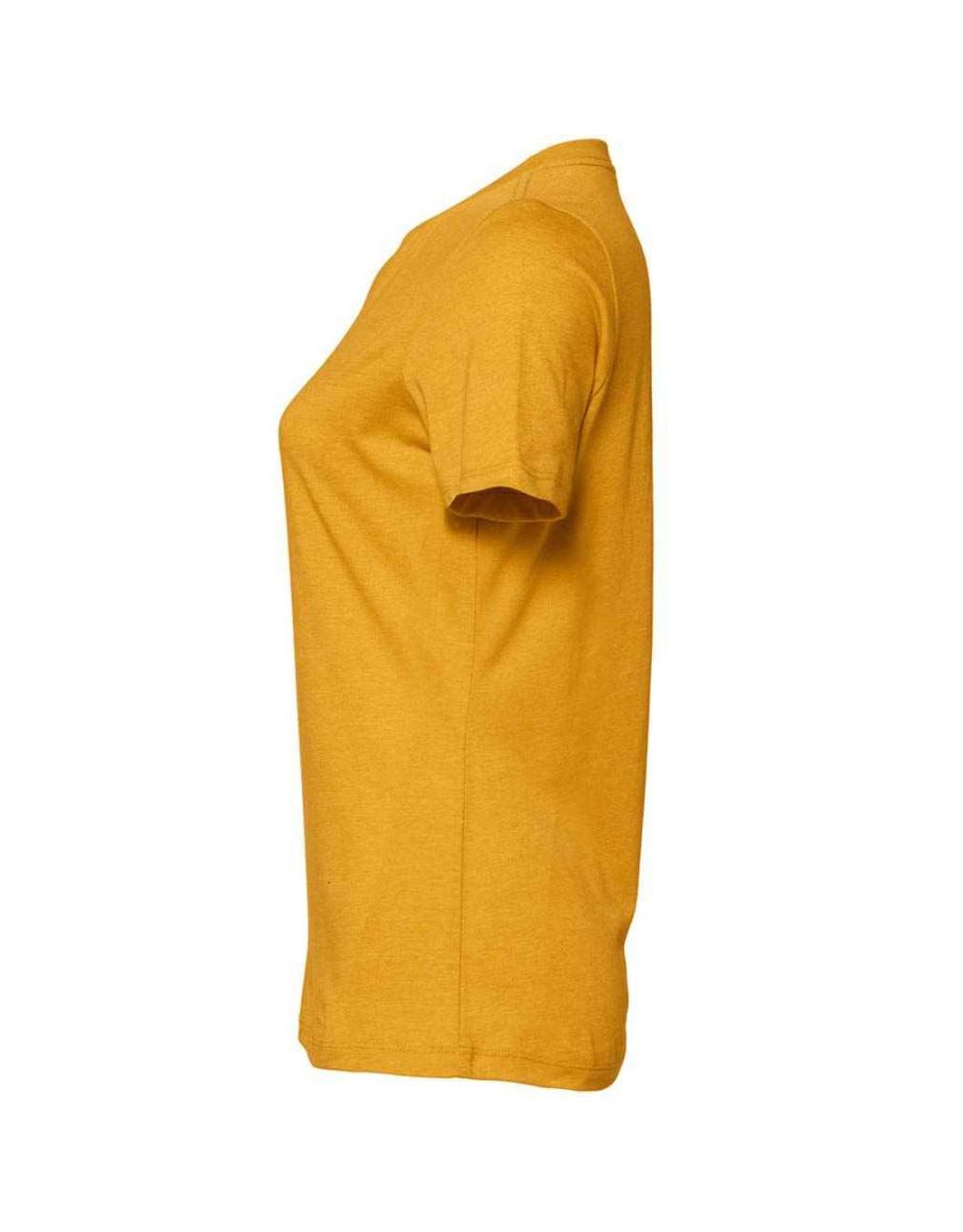 Bella + Canvas Womens/Ladies Heather Relaxed Fit T-Shirt - Mustard Yellow - 1