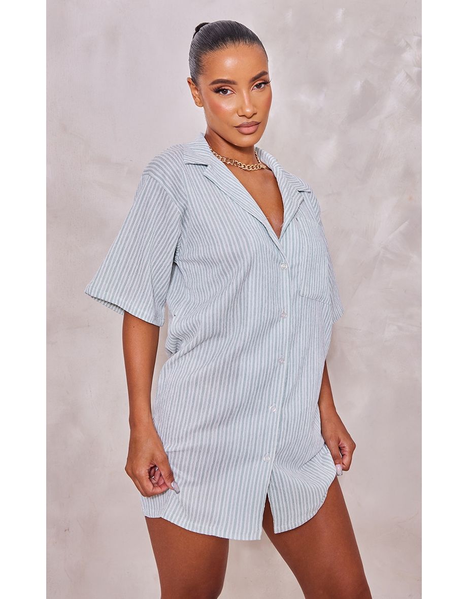 Striped pocket dress top