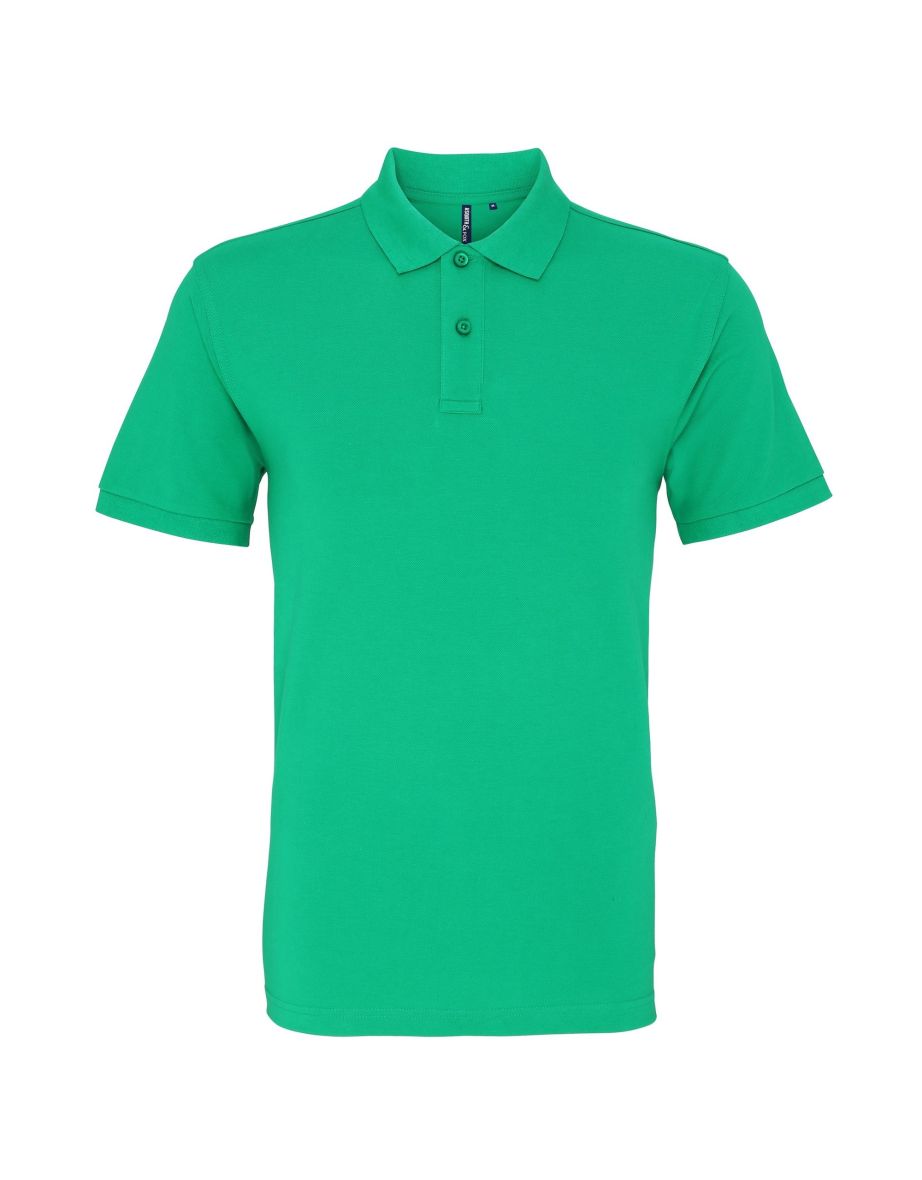 Asquith & Fox Mens Plain Short Sleeve Polo Shirt - Kelly