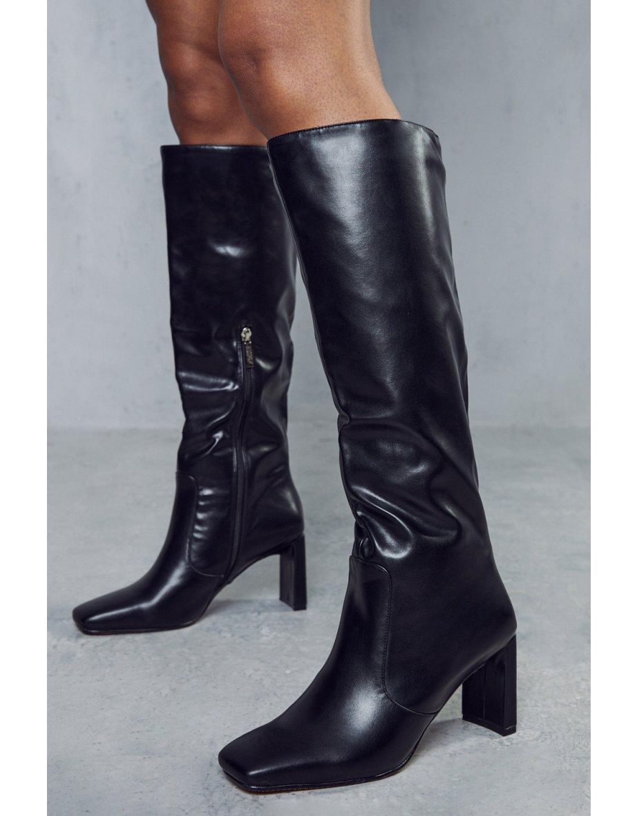 Shop Slim Heel Knee High Boot Online in Bahrain VogaCloset