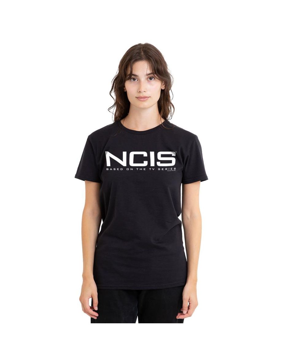 NCIS Unisex Adult Logo T-Shirt - Black
