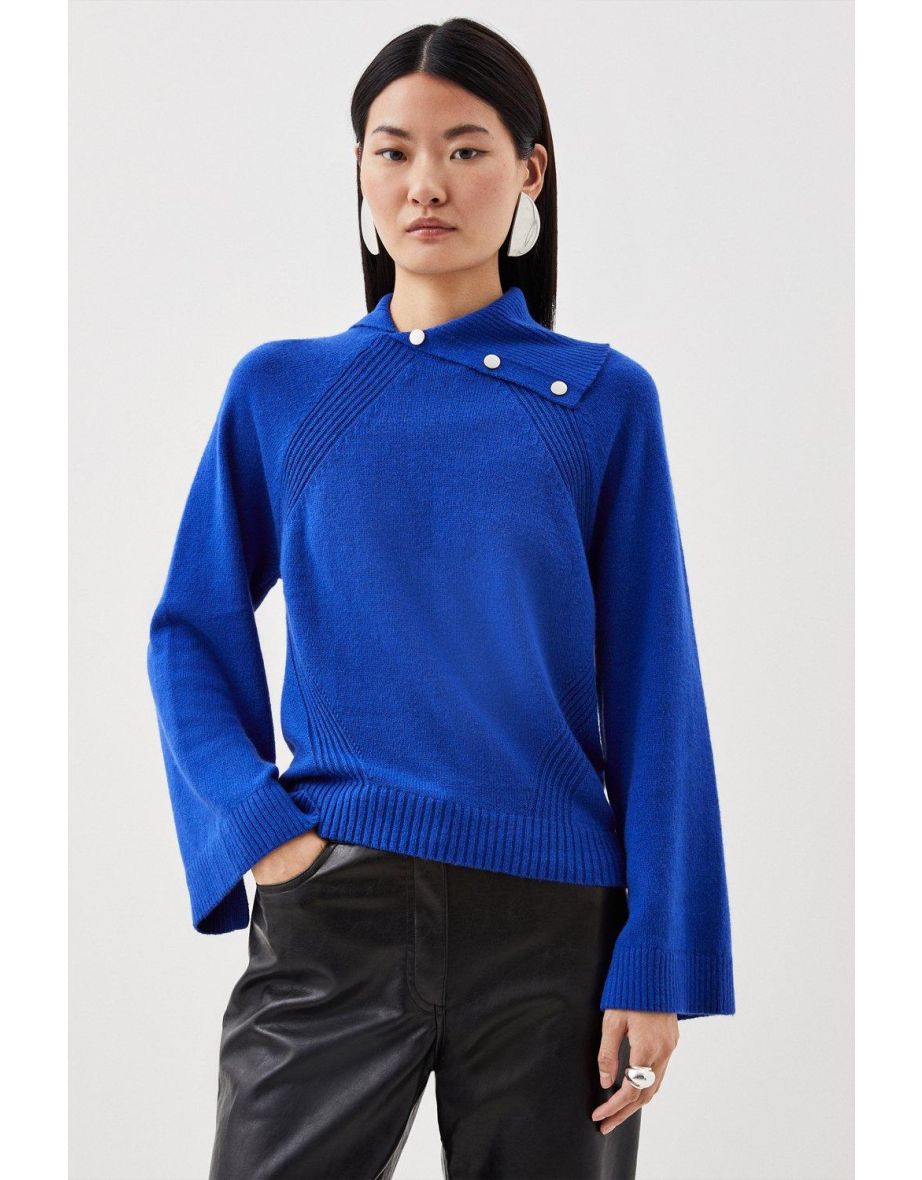 Envelope neck sweater sales