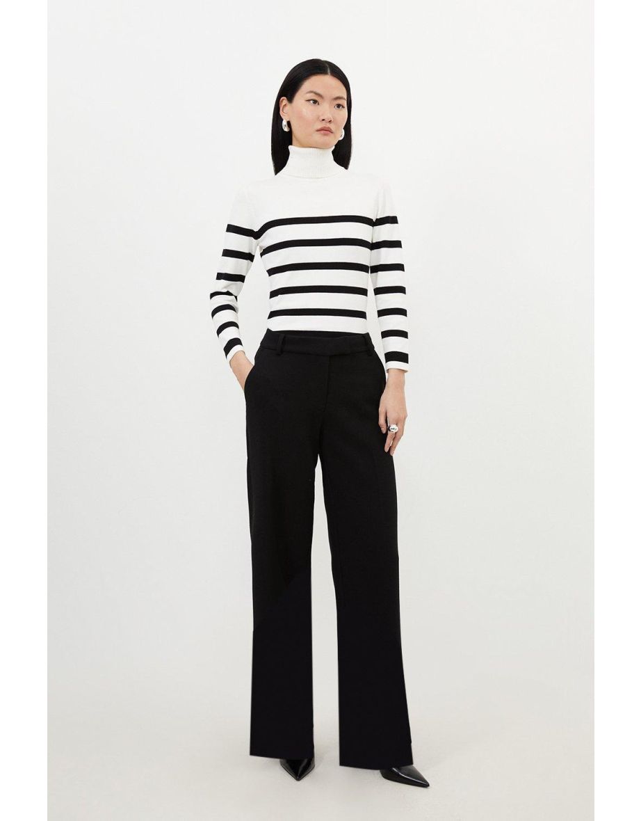 Petite Tailored Straight Leg Trousers