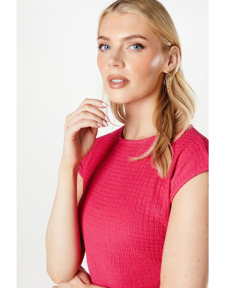 Principles by Debenhams Pink Ruched A-Line Midi Dress - 3