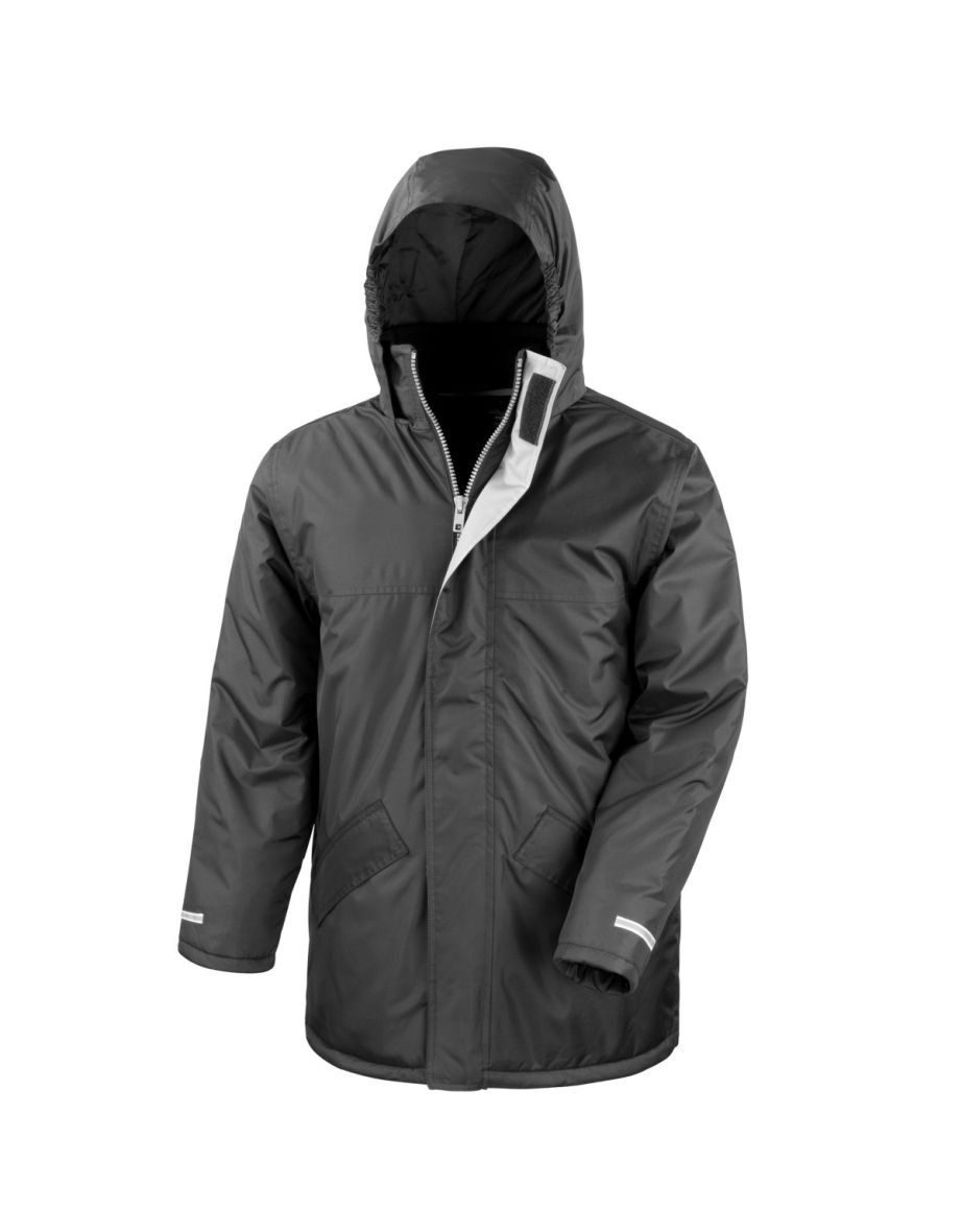 Result Mens Core Winter Parka Waterproof Windproof Jacket - Black - 1