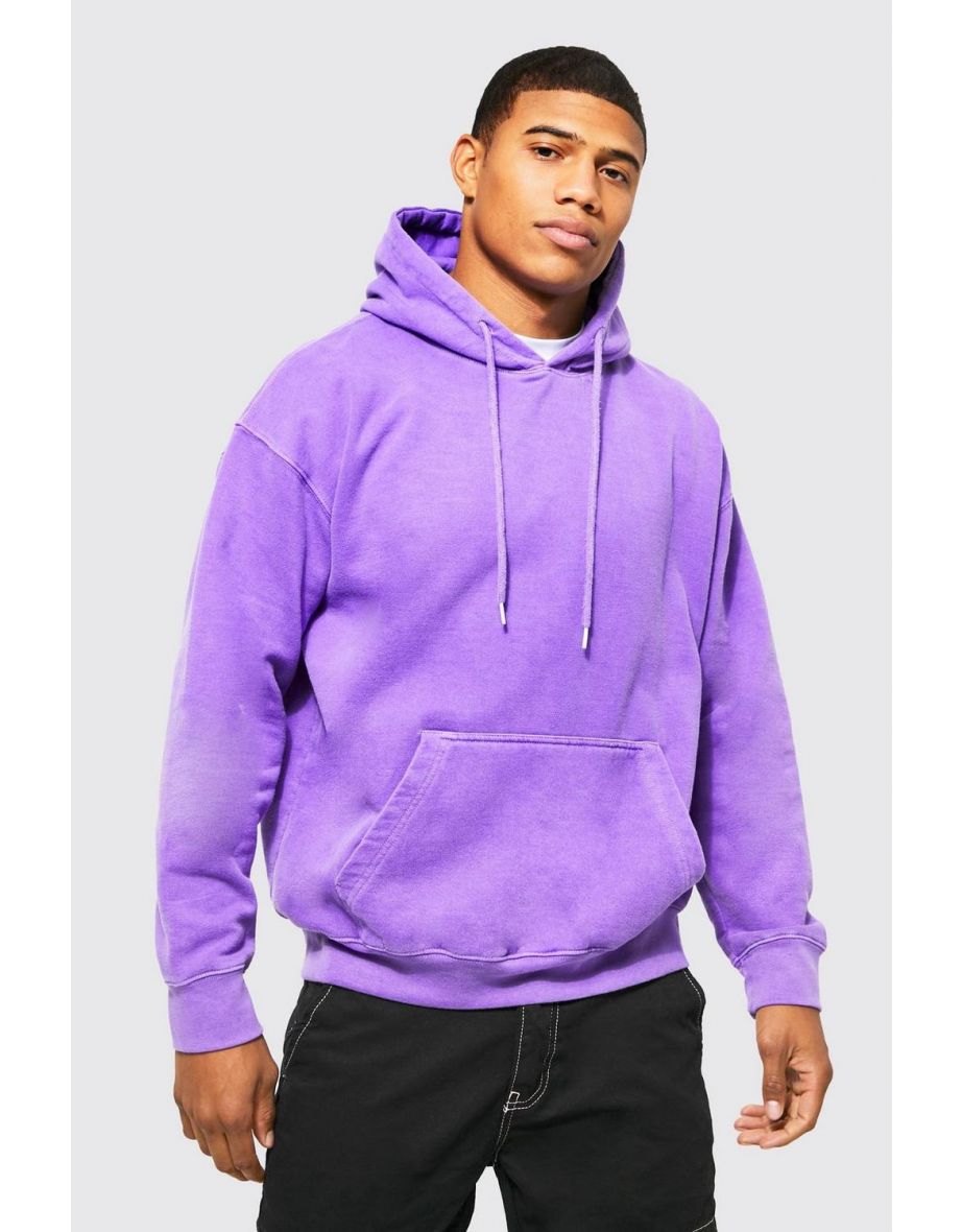 Oversized purple hoodie sale