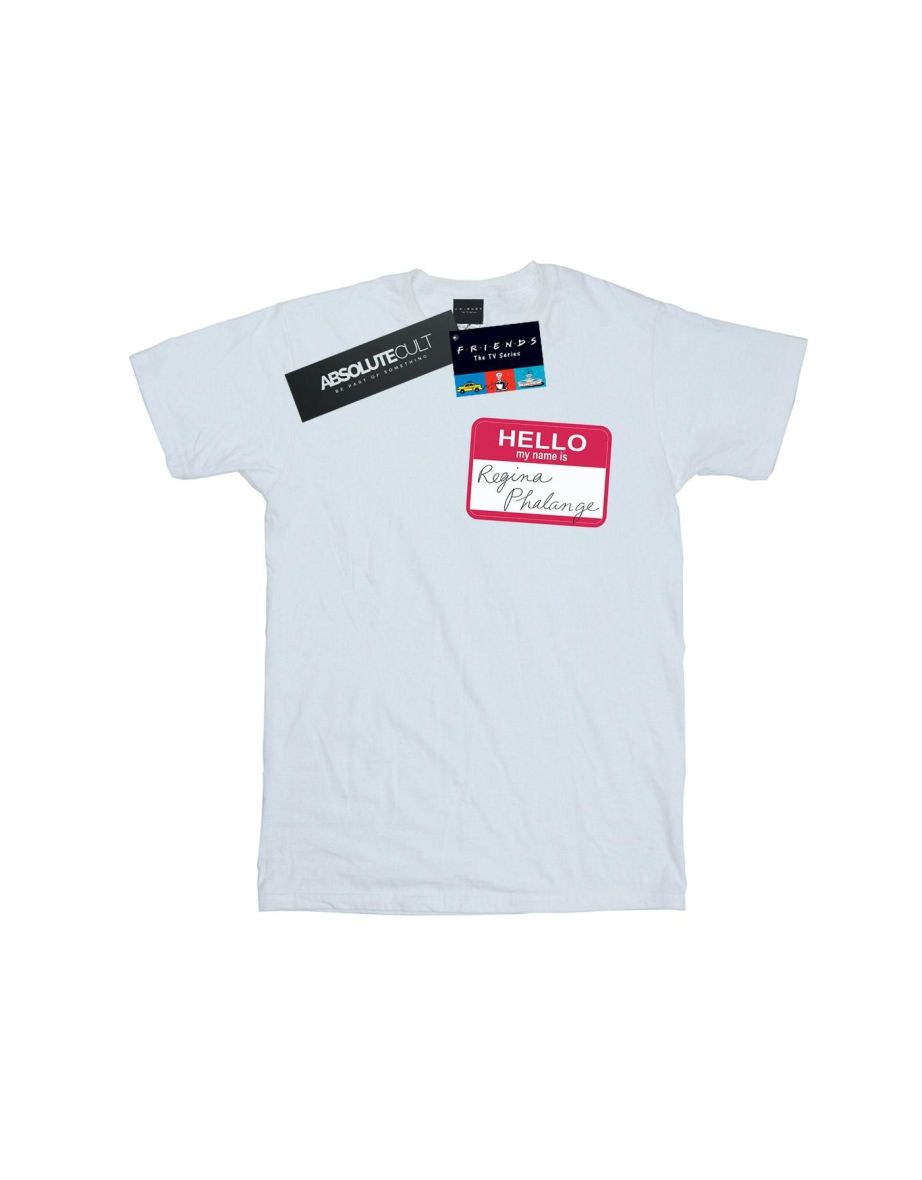 Friends Mens Regina Phalange Name Tag T-Shirt - White - 1