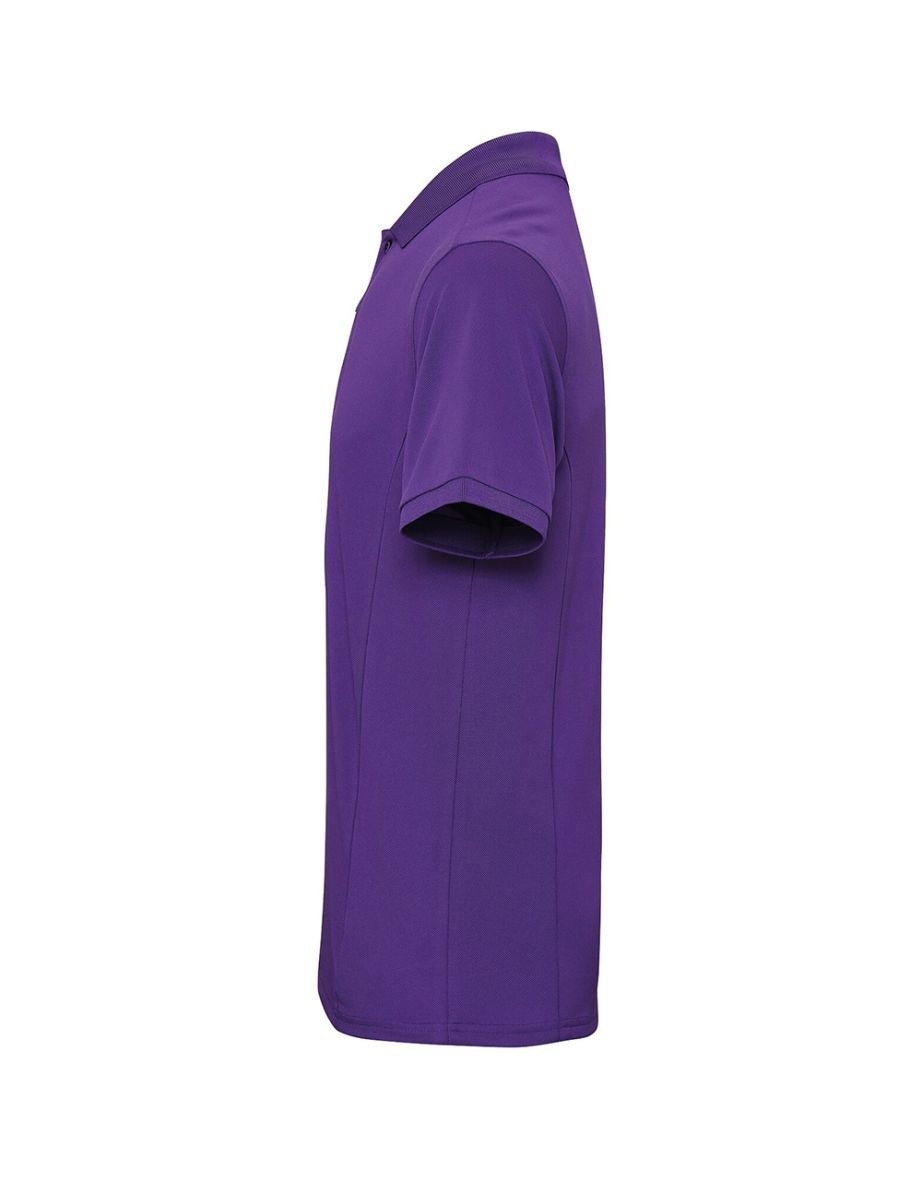 Premier Mens Coolchecker Plus Pique Polo With CoolPlus - Purple - 2