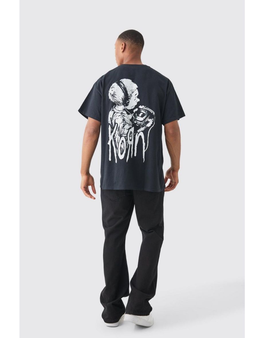Oversized Korn Band License T-shirt - black - 2