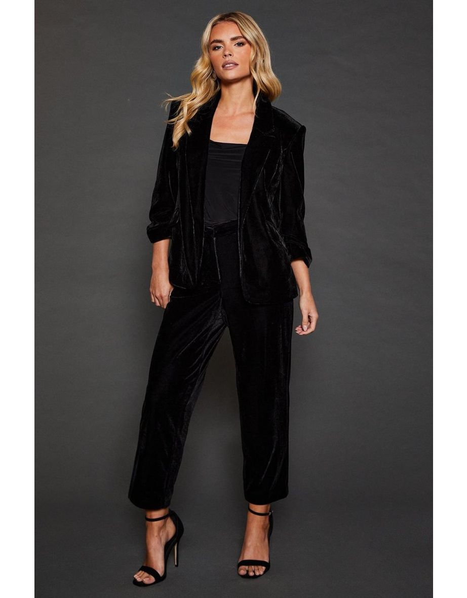 Petite Velvet Blazer