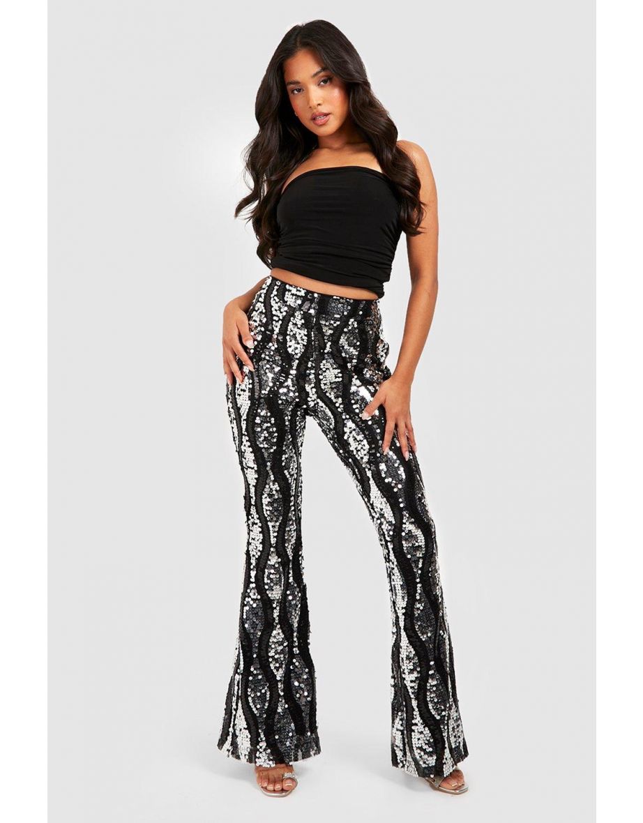 Petite sequin pants outlet