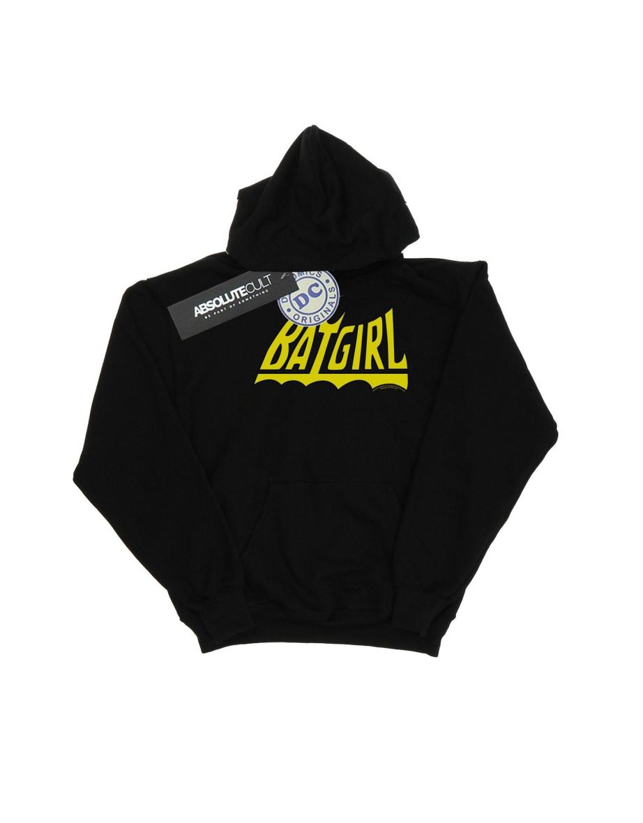 DC Comics Girls Batgirl Logo Hoodie - Black