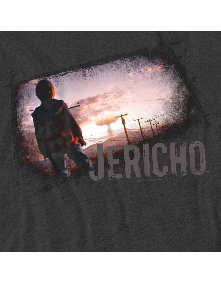 Jericho Unisex Adult Mushroom Cloud T-Shirt - Charcoal - 3