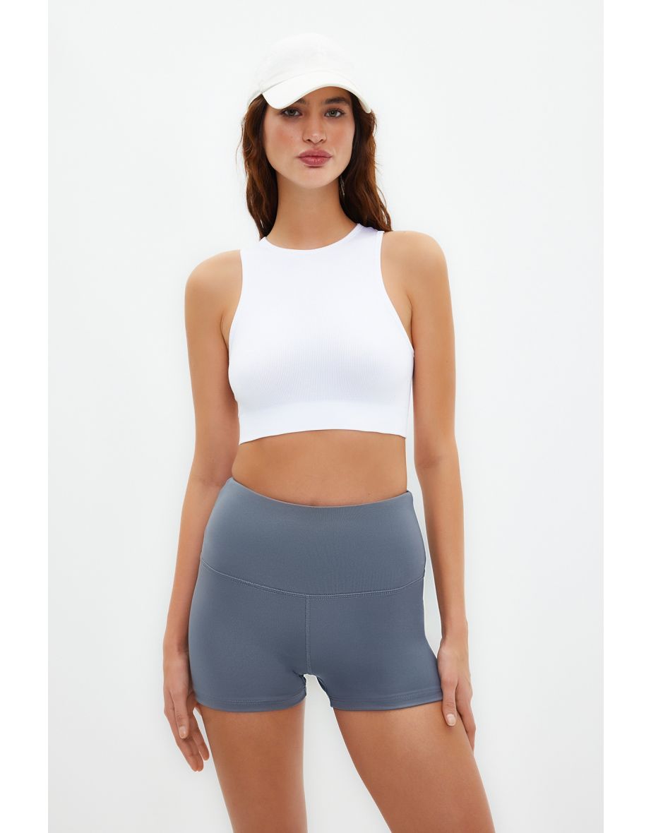 Fuchsia-White 2 Pack Seamless Light Support/Shaping Sports Bra