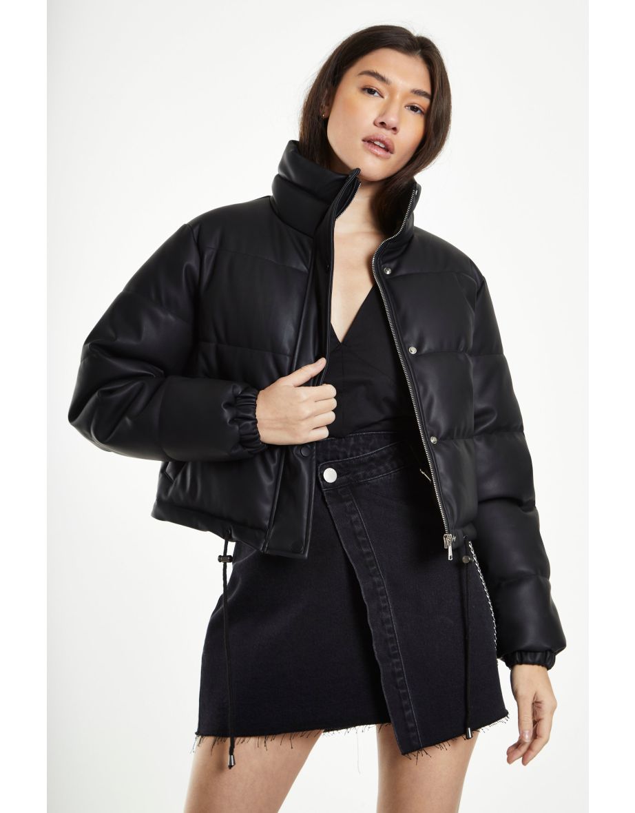 Glamorous black puffer jacket sale