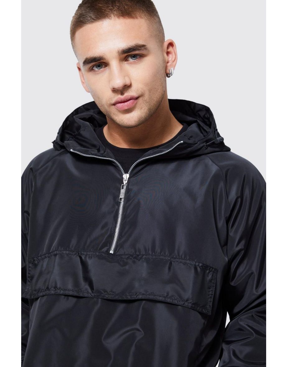 Overhead Hooded Cagoule - black - 2