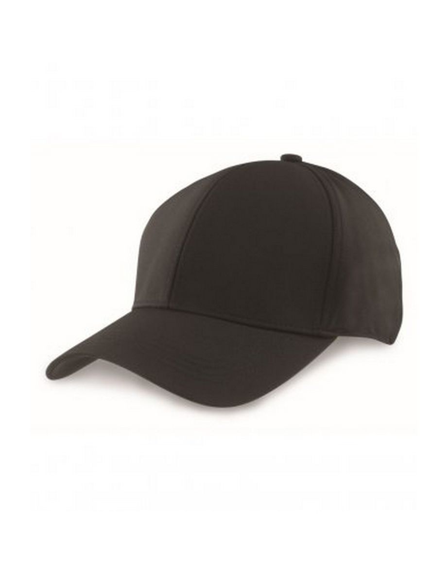 Result Headwear Unisex Tech Performance Softshell Cap - Black