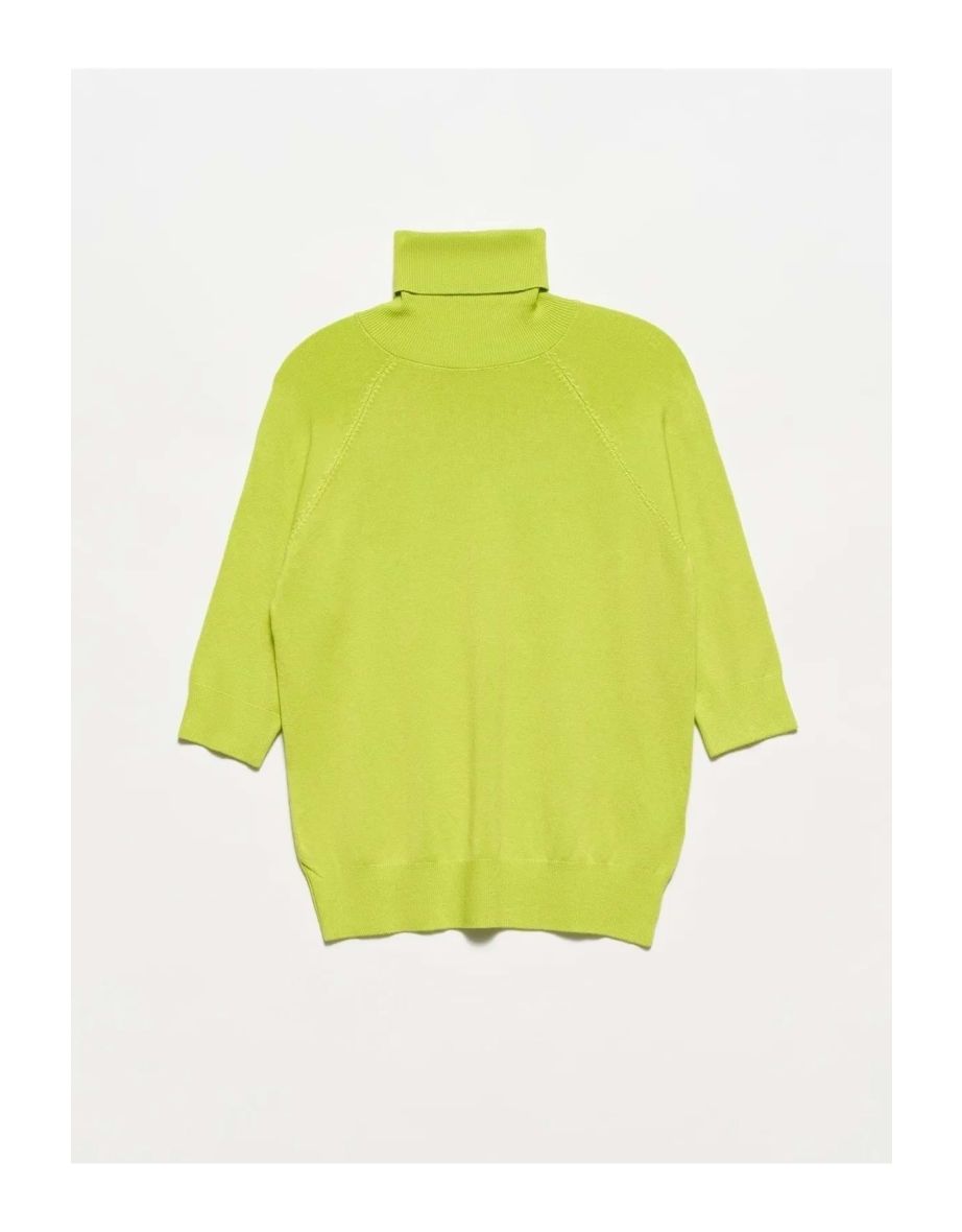 Turtleneck Half Sleeve Sweater