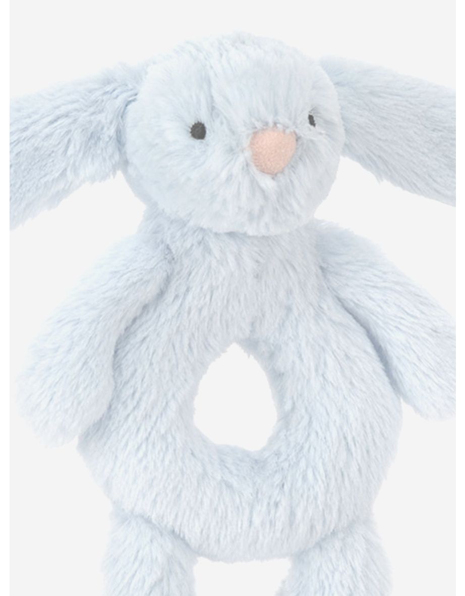 Jellycat Bashful Bunny Ring Rattle in Blue - 3