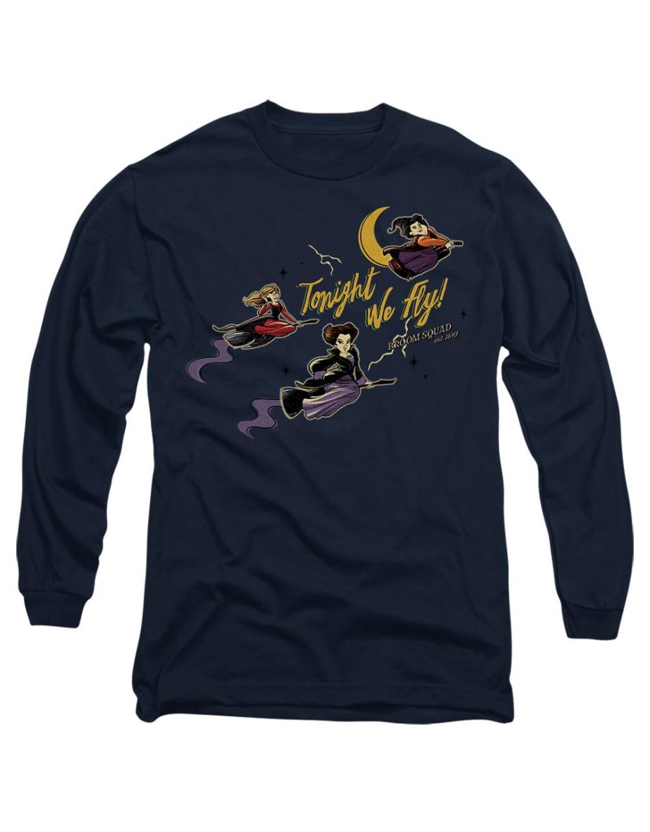 Hocus Pocus  Adult Tonight We Fly Sanderson Sisters T-Shirt - Navy